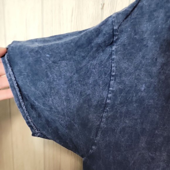 Santa Cruz Mens Large Skateboard Classic Blue Stonewash Tee Shirt - Picture 3 of 9